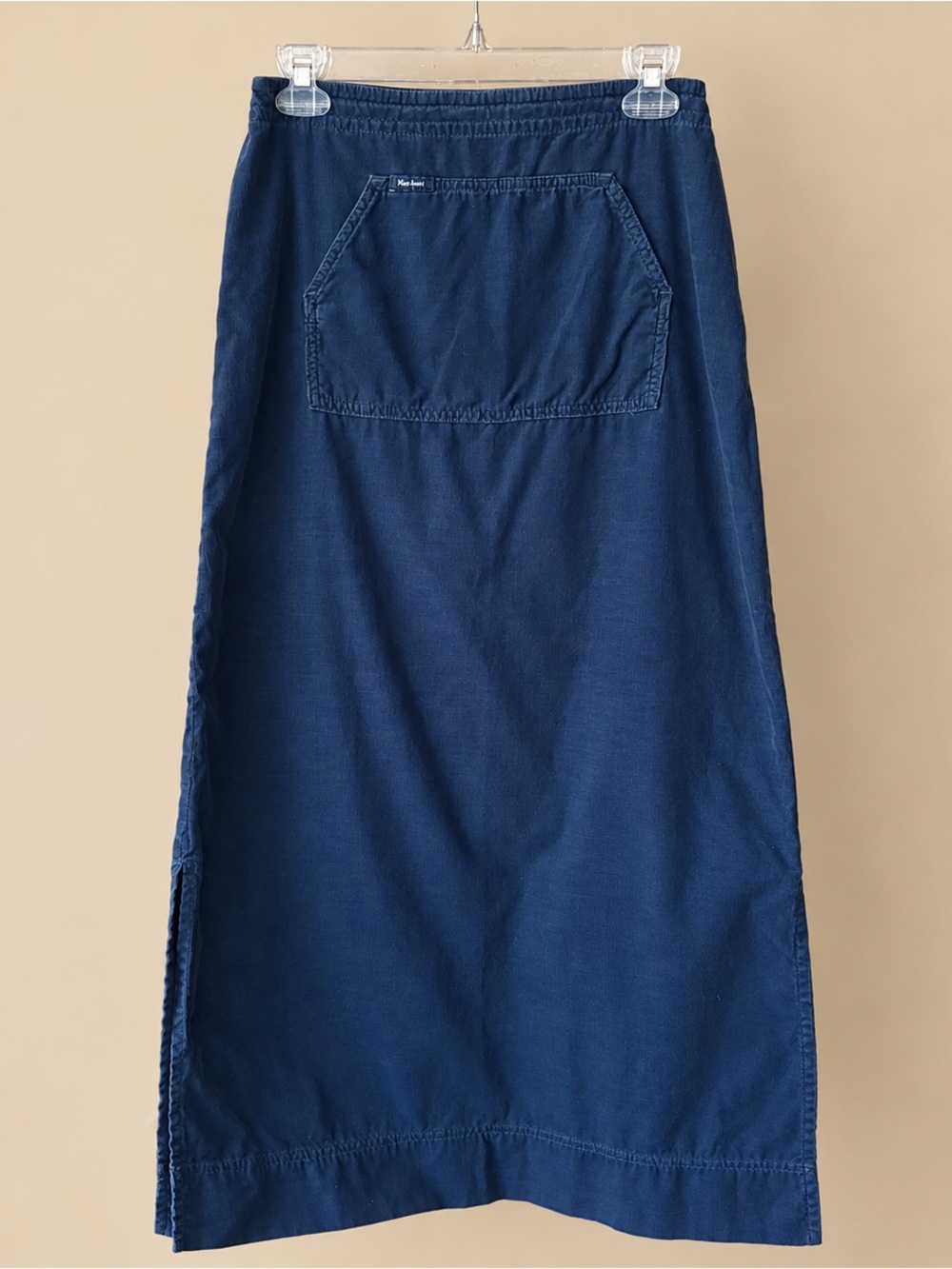 Y2K Vintage Low Rise Maxi Cord Skirt Mavi S